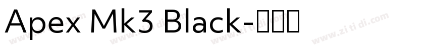 Apex Mk3 Black字体转换